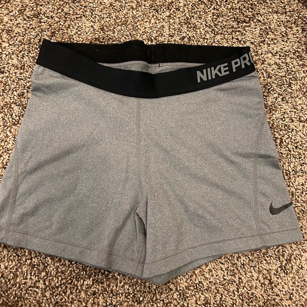 Grey Nike Pro Shorts